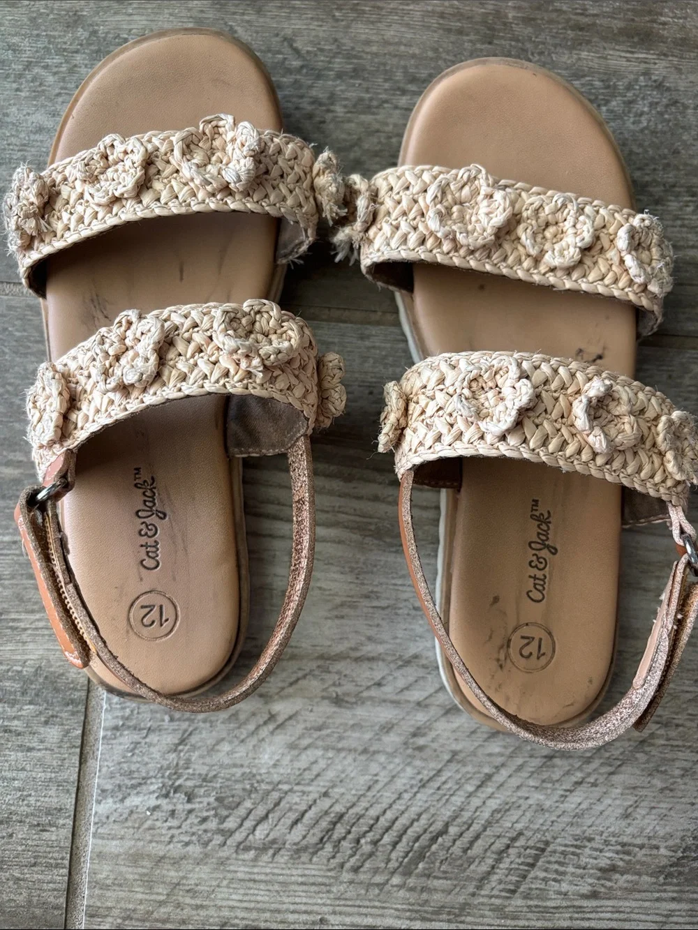 Crochet sandals